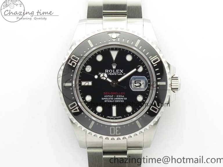 MiroTime 1225 Durable Sea Dweller 126600 2017 43mm SS BP Maker 1:1 Best Edition Black Dial On SS Bracelet ETA 3575